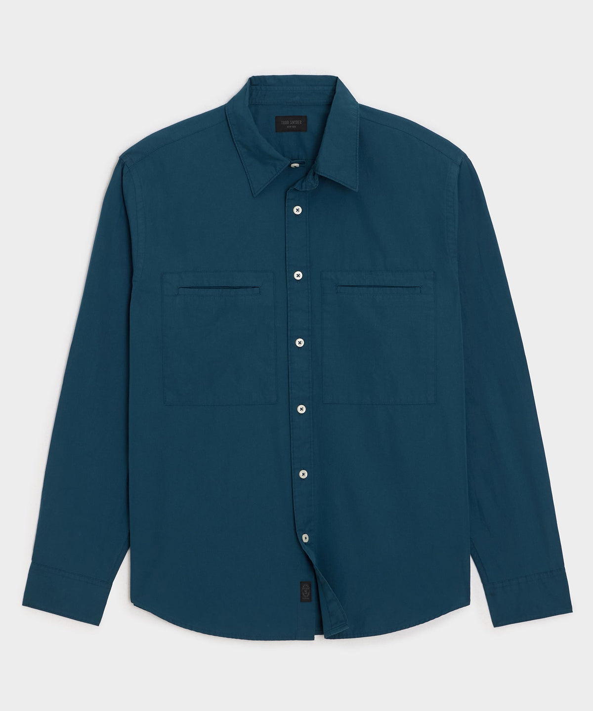 Todd Snyder Poplin Utility Shirt - Dark Teal