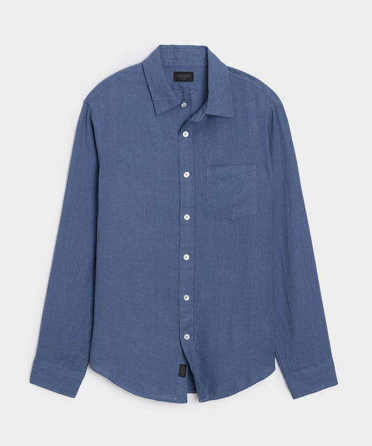 Todd Snyder Sea Soft Irish Linen Shirt - Denim Blue