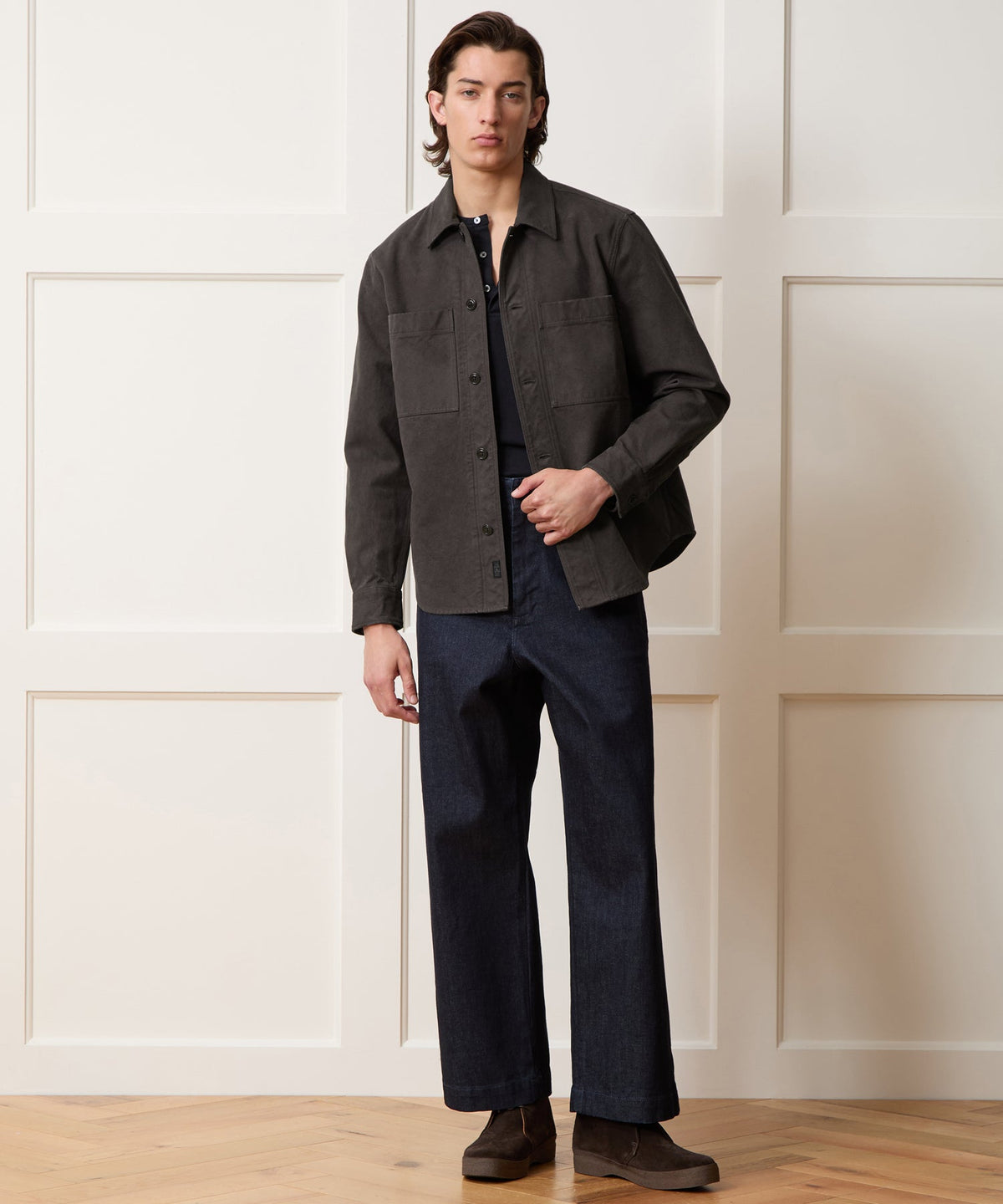 Todd Snyder Draftsman Shirt - Caviar