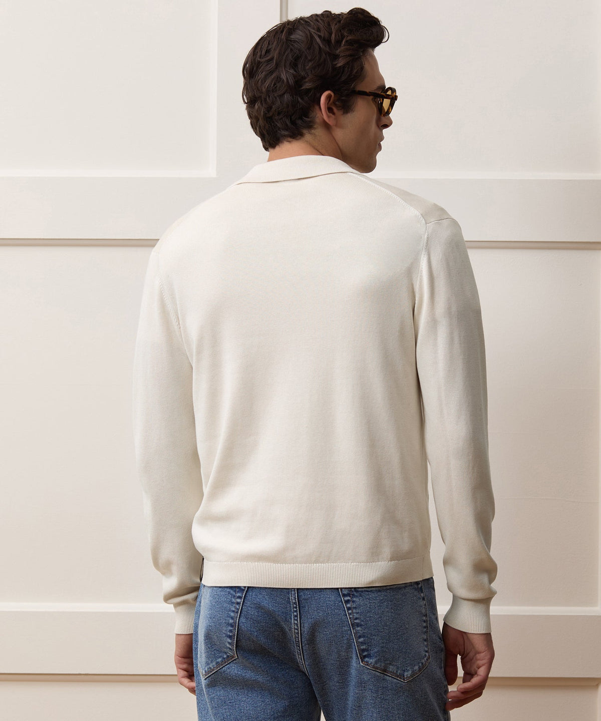 Todd Snyder Silk-Cotton Sweater Jacket - Bisque