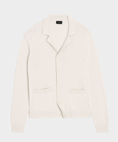 Todd Snyder Silk-Cotton Sweater Jacket - Bisque