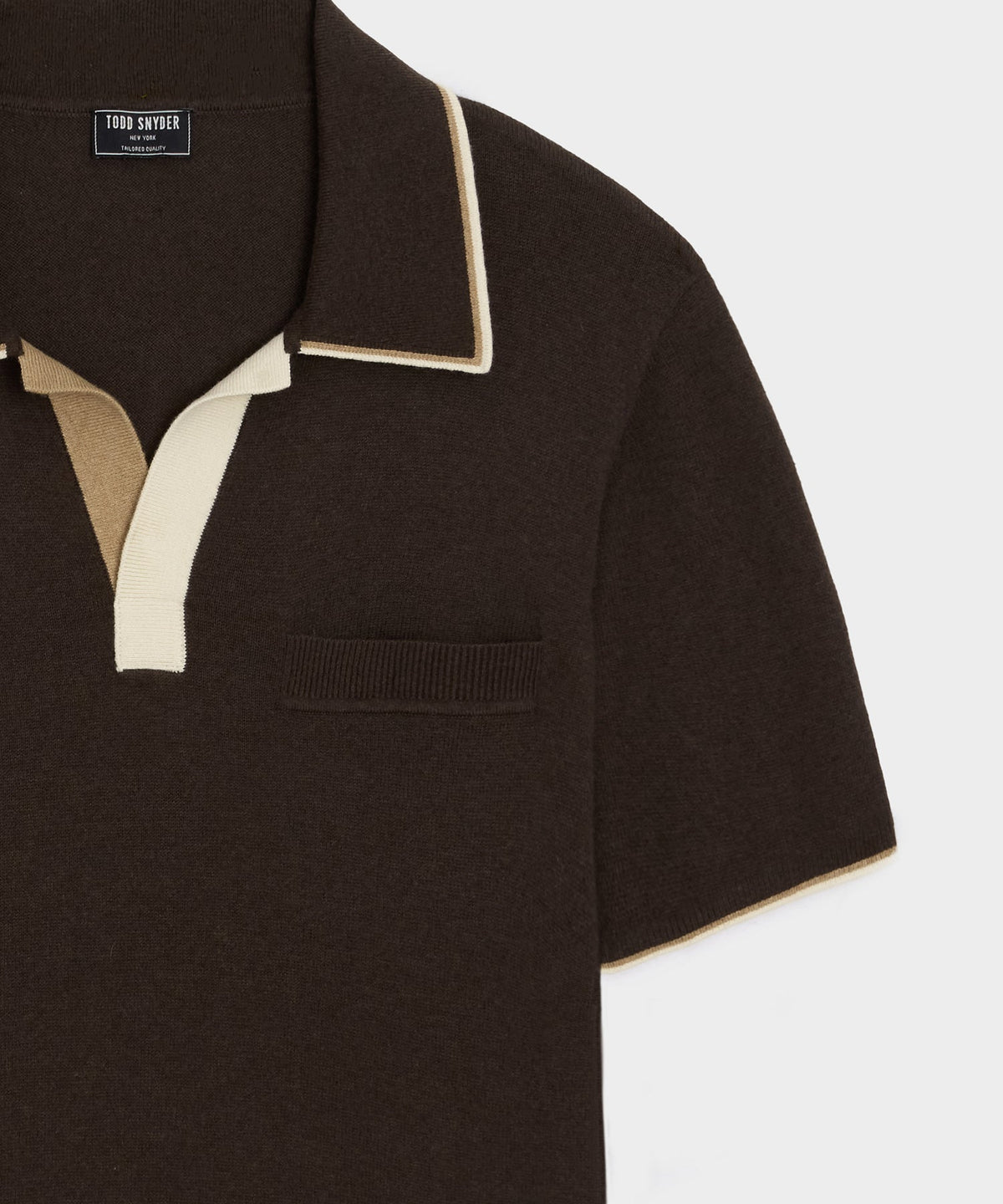 Todd Snyder Sedona Sweater Polo - Caviar