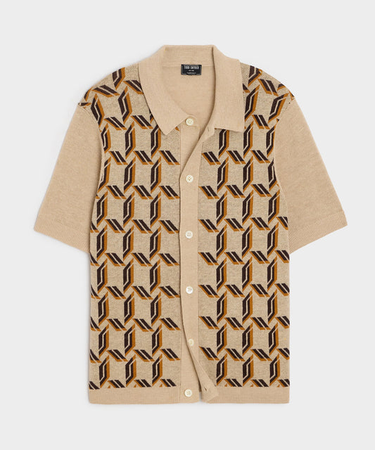 Todd Snyder Mikasa Sweater Polo - Sand