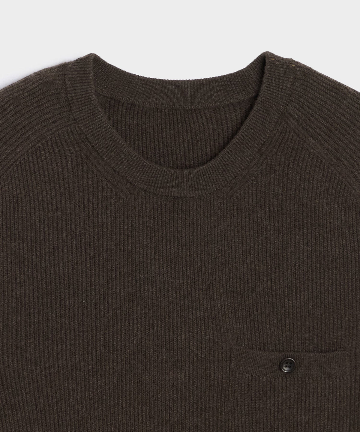 Todd Snyder Made in Italy Cashmere Crewneck Sweater - Dark Mocha