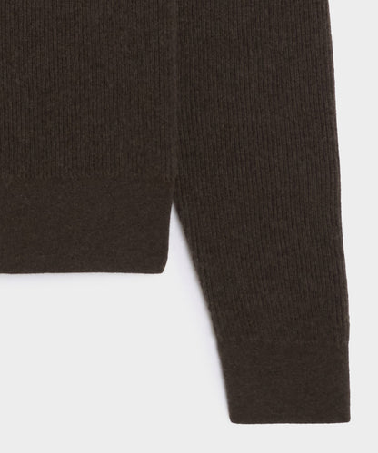 Todd Snyder Made in Italy Cashmere Crewneck Sweater - Dark Mocha