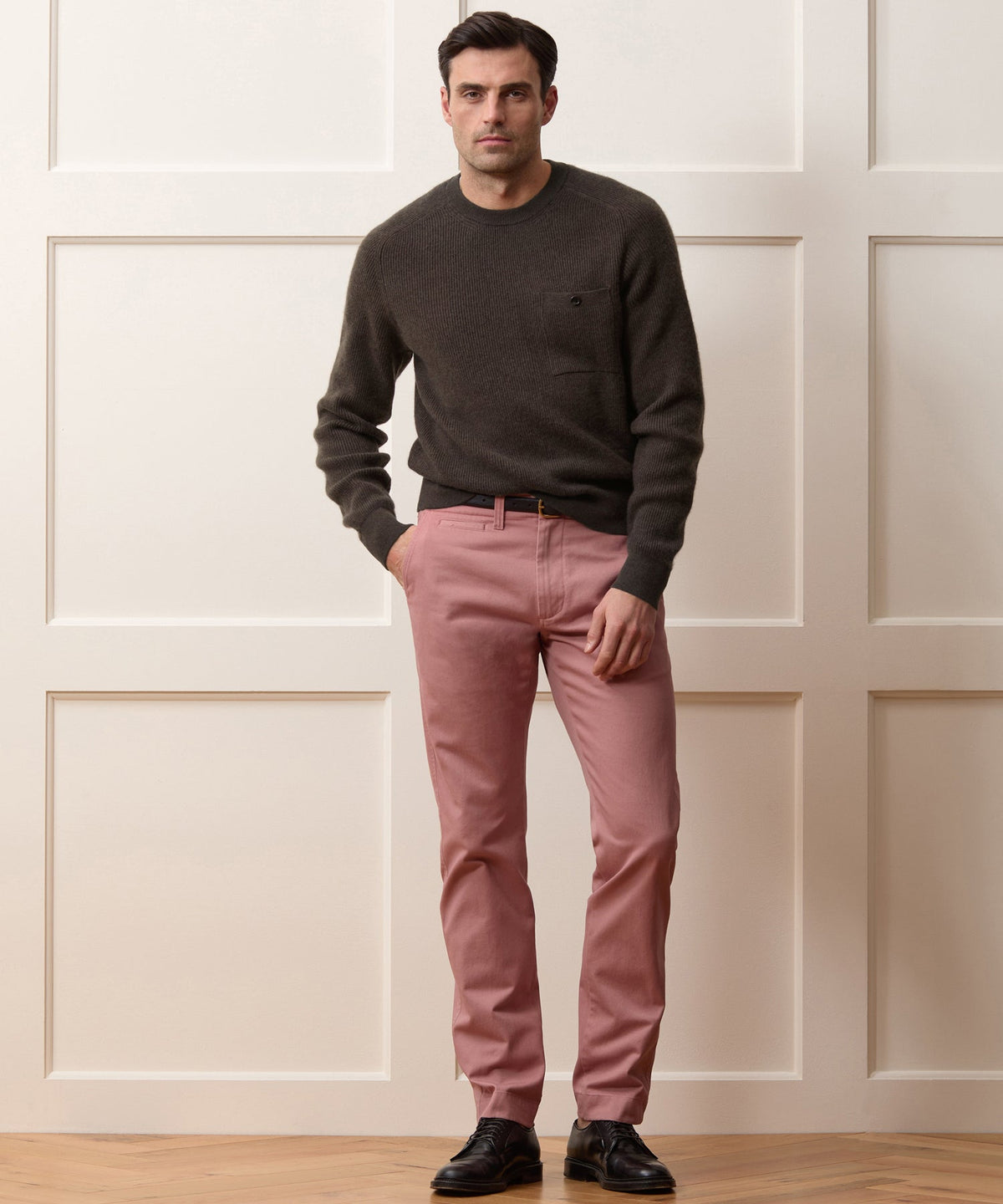 Todd Snyder Made in Italy Cashmere Crewneck Sweater - Dark Mocha