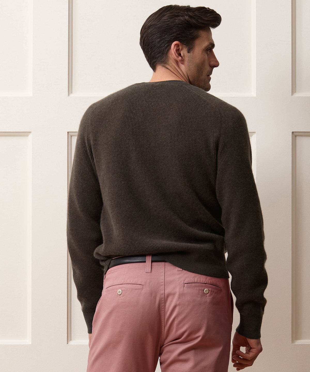 Todd Snyder Made in Italy Cashmere Crewneck Sweater - Dark Mocha