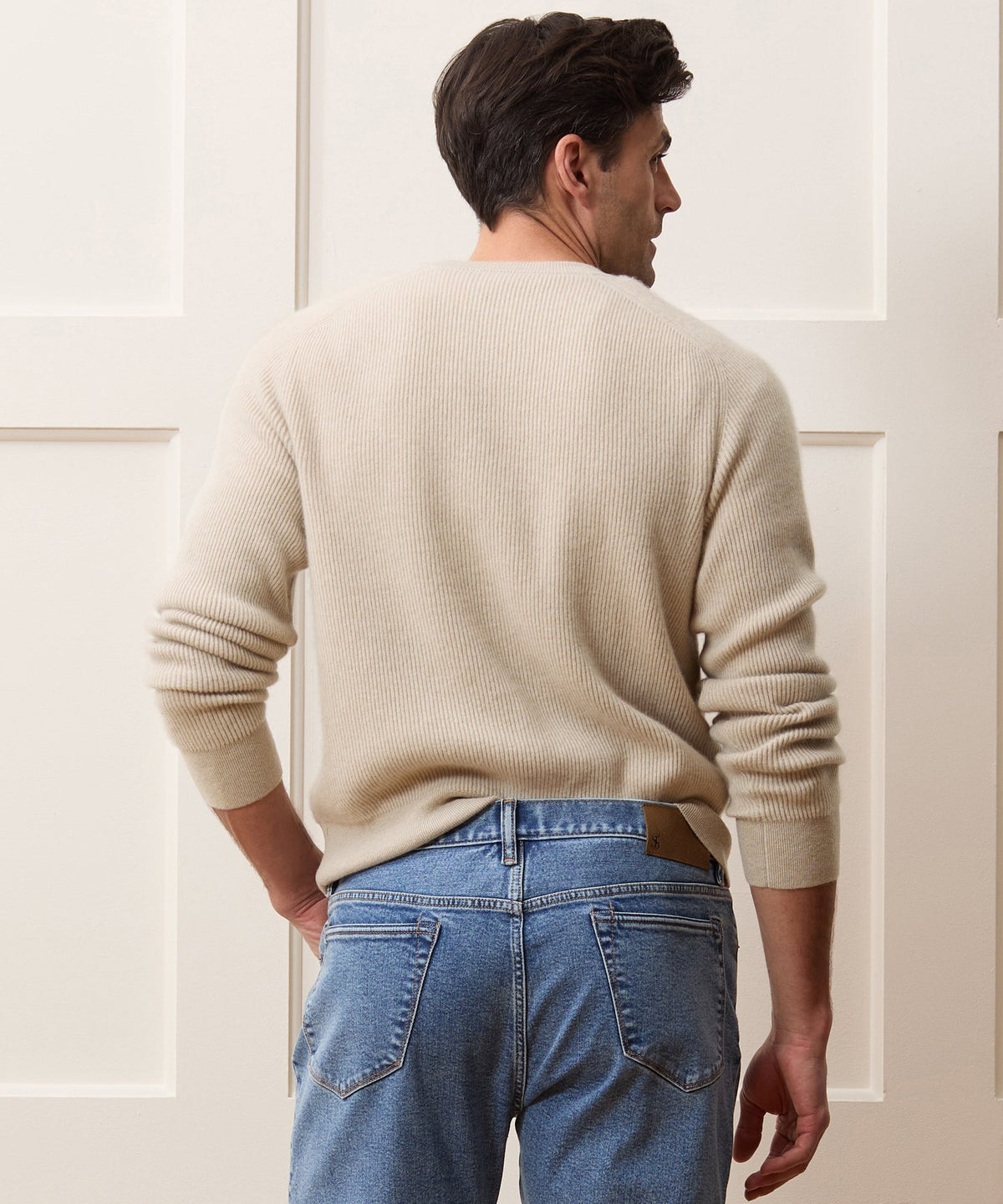 Todd Snyder Made in Italy Cashmere Crewneck Sweater - Oatmeal