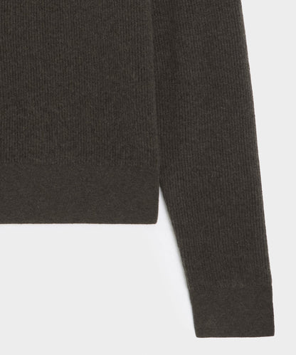 Todd Snyder Made in Italy Cashmere Sweater Polo - Dark Mocha