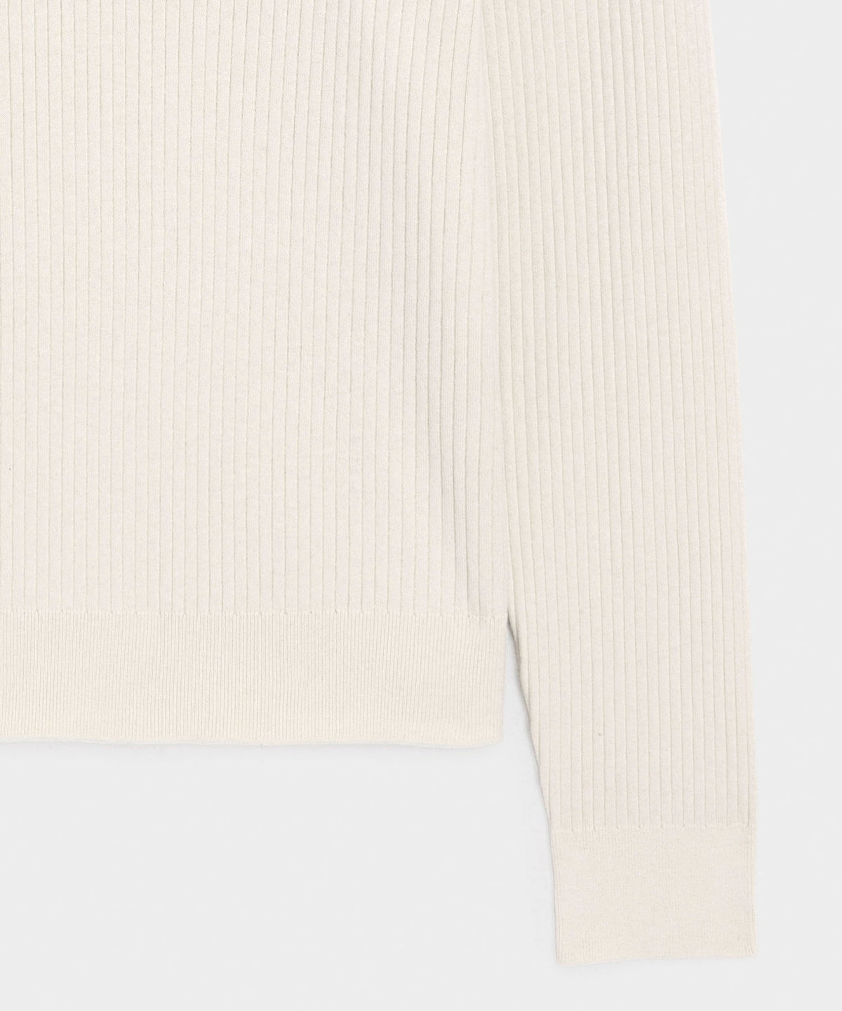 Todd Snyder Ribbed Cotton-Cashmere Sweater Polo - Bisque