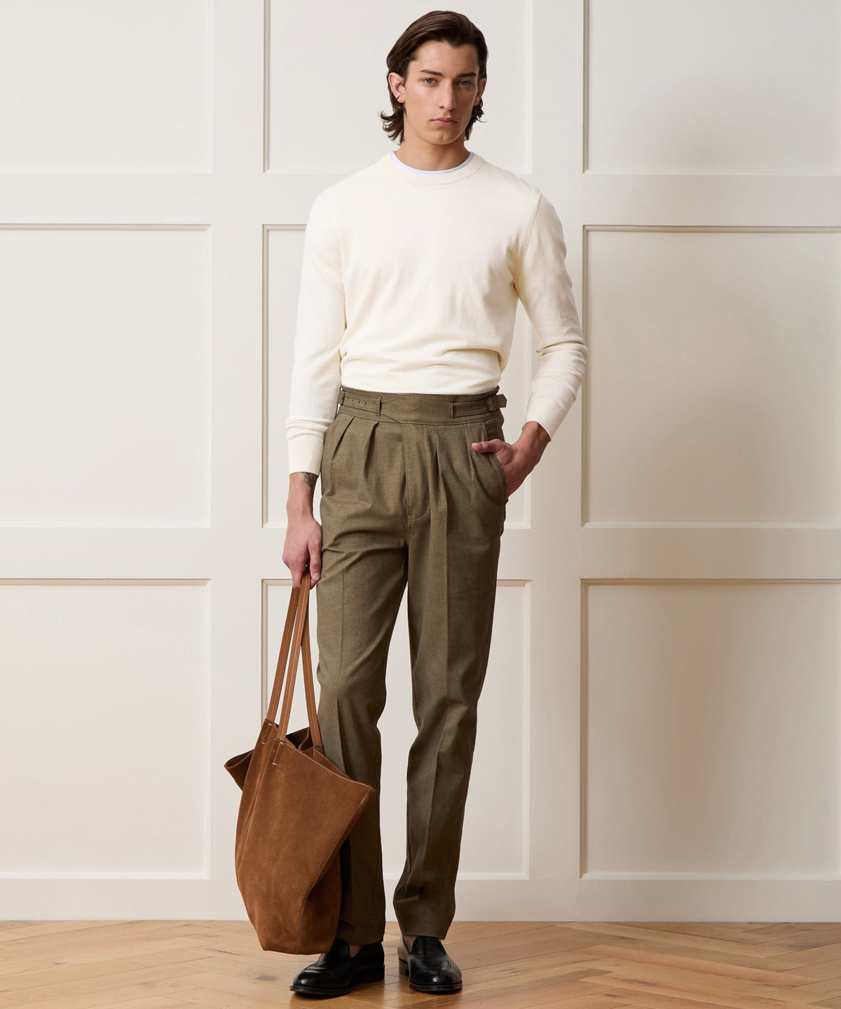 Todd Snyder Cotton-Cashmere Crewneck Sweater - Bisque
