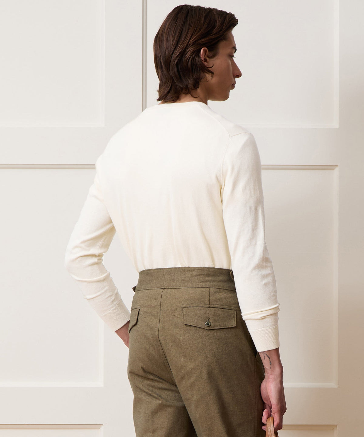 Todd Snyder Cotton-Cashmere Crewneck Sweater - Bisque