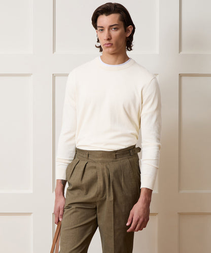 Todd Snyder Cotton-Cashmere Crewneck Sweater - Bisque