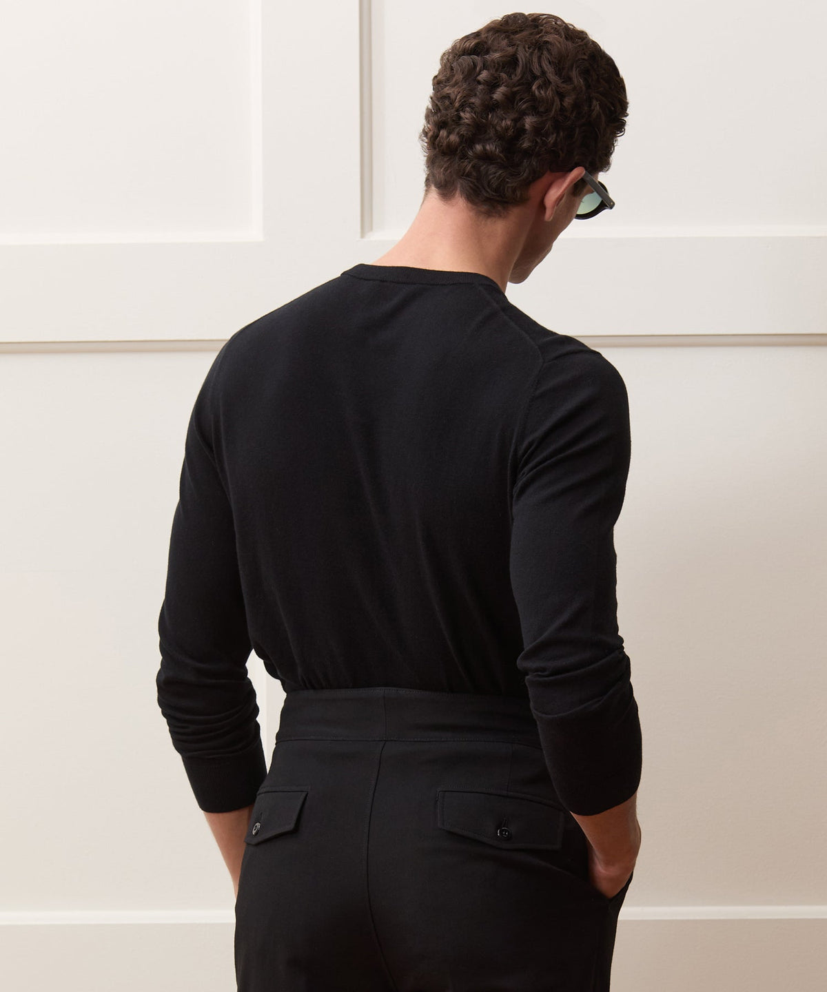 Todd Snyder Cotton-Cashmere Crewneck Sweater - Black