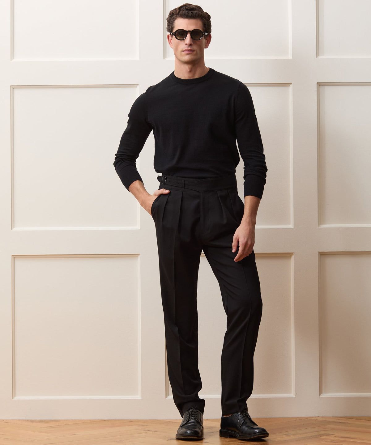 Todd Snyder Cotton-Cashmere Crewneck Sweater - Black