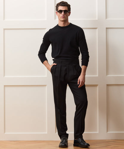 Todd Snyder Cotton-Cashmere Crewneck Sweater - Black