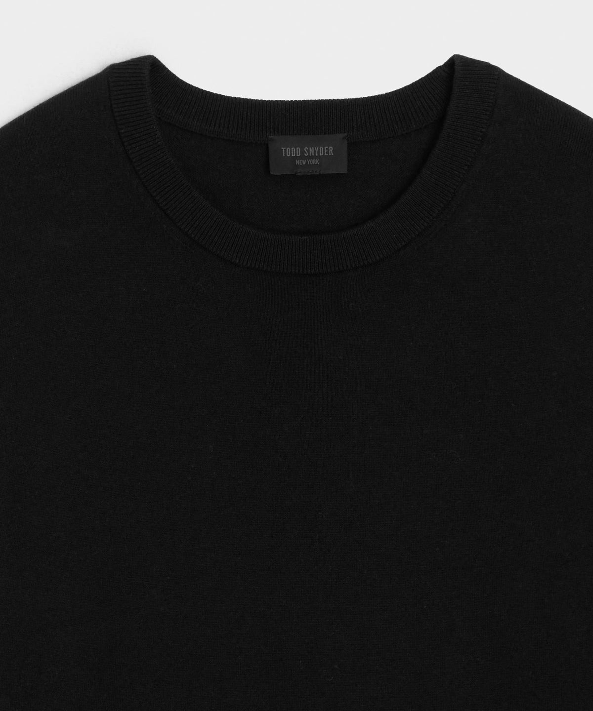 Todd Snyder Cotton-Cashmere Crewneck Sweater - Black