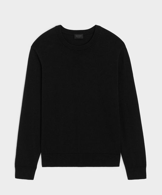 Todd Snyder Cotton-Cashmere Crewneck Sweater - Black