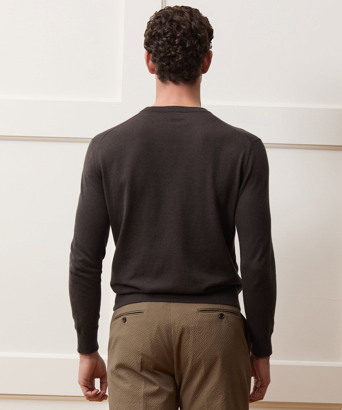 Todd Snyder Cotton-Cashmere Crewneck Sweater - Caviar