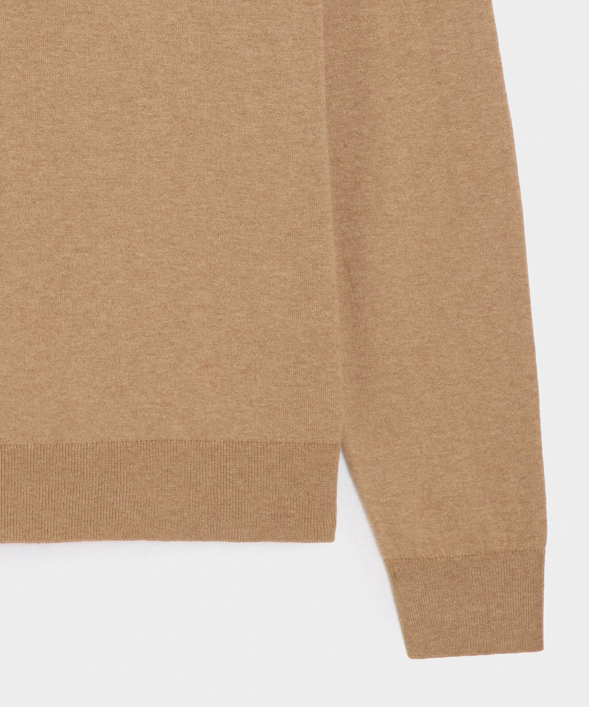 Todd Snyder Cotton-Cashmere Crewneck Sweater - Heather Camel