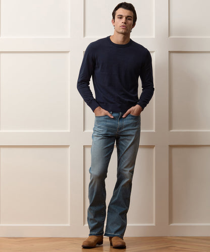 Todd Snyder Cotton-Cashmere Crewneck Sweater - Navy