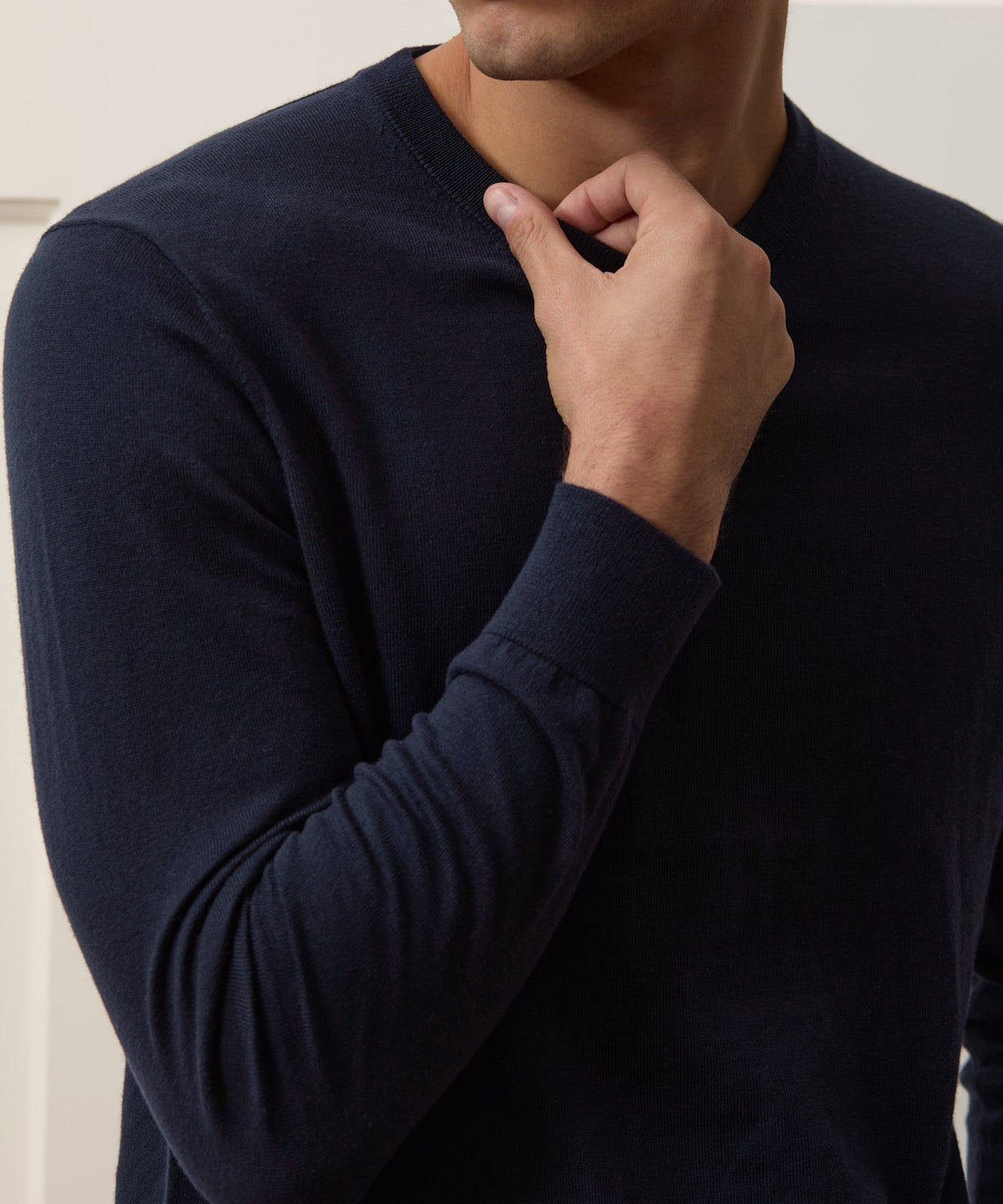 Todd Snyder Cotton-Cashmere Crewneck Sweater - Navy