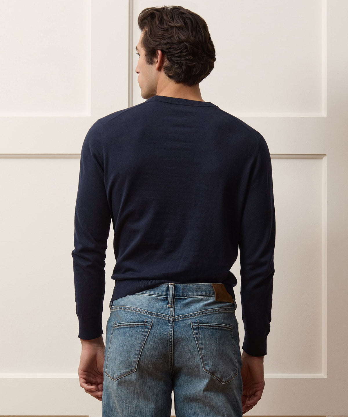 Todd Snyder Cotton-Cashmere Crewneck Sweater - Navy