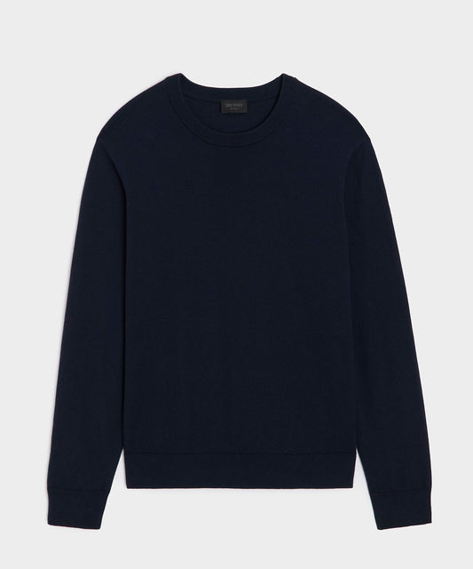 Todd Snyder Cotton-Cashmere Crewneck Sweater - Navy