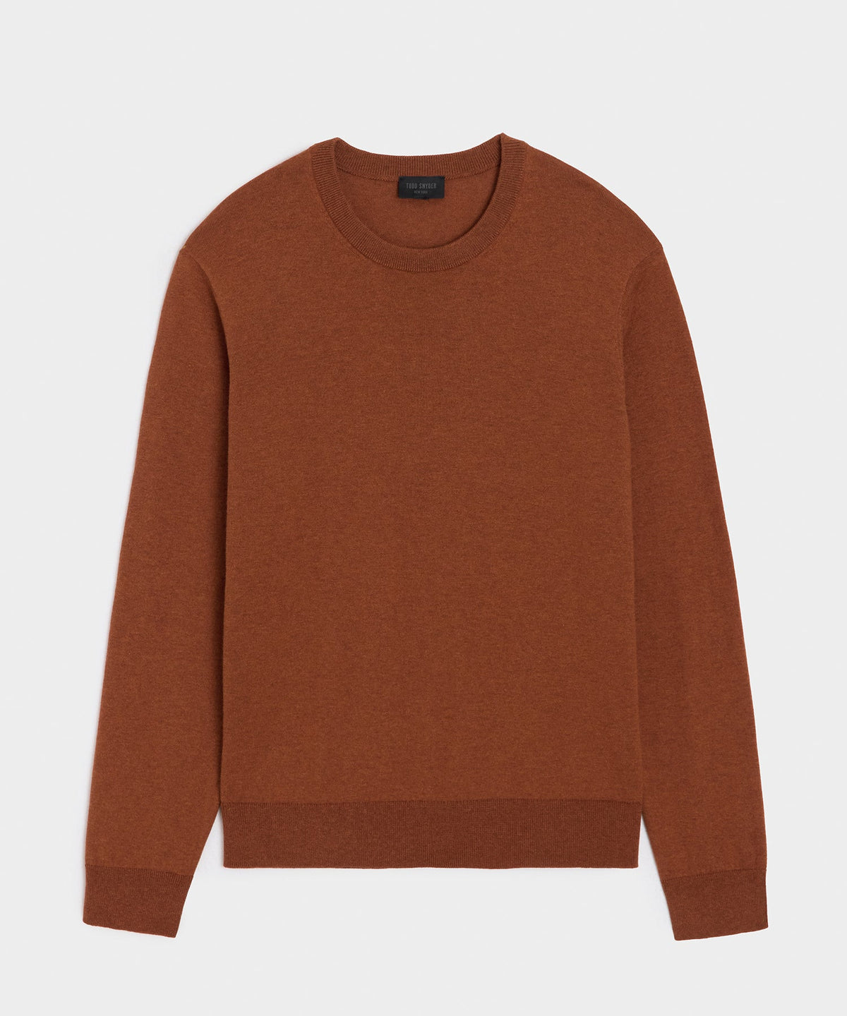 Todd Snyder Cotton-Cashmere Crewneck Sweater - Rust