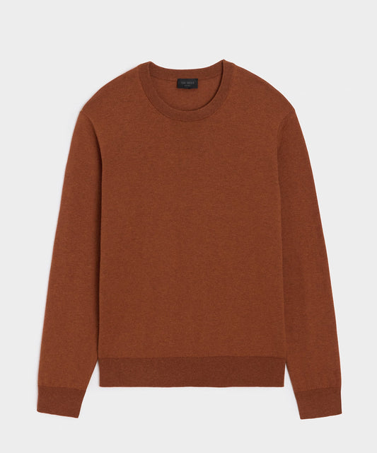 Todd Snyder Cotton-Cashmere Crewneck Sweater - Rust