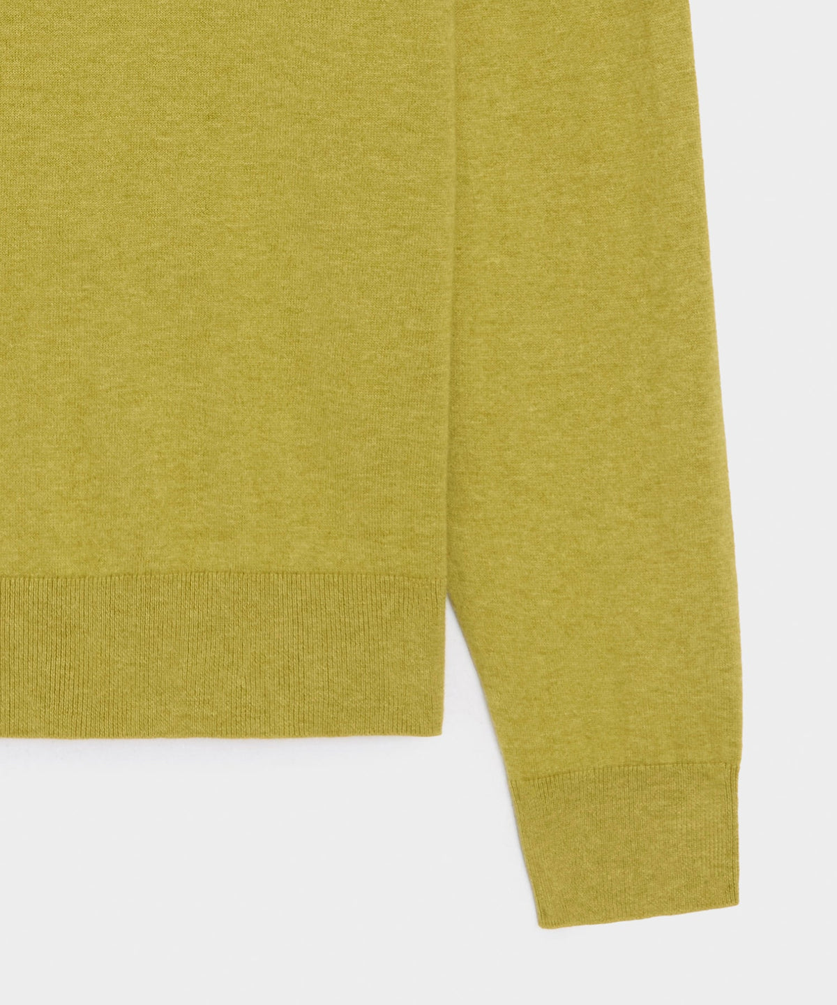 Todd Snyder Cotton-Cashmere V-Neck - Green Leaf