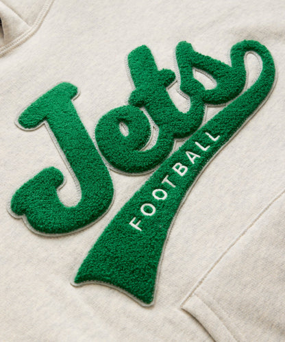 Todd Snyder Todd Snyder by Fanatics for NFL Jets Oversized Fleece Hoodie - Eggshell