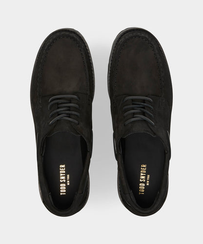 Todd Snyder Lug Sole Boat Shoe - Black