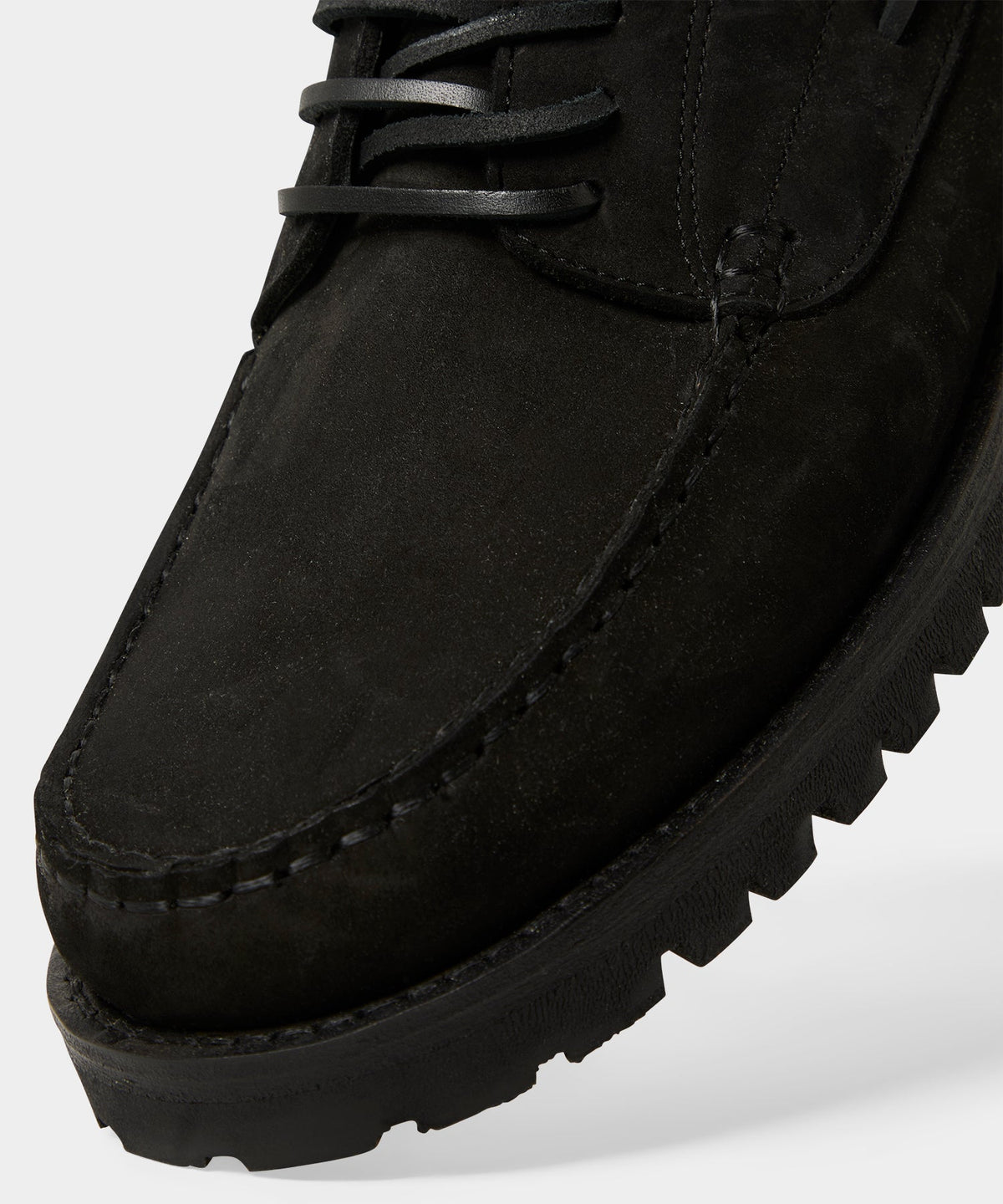Todd Snyder Lug Sole Boat Shoe - Black