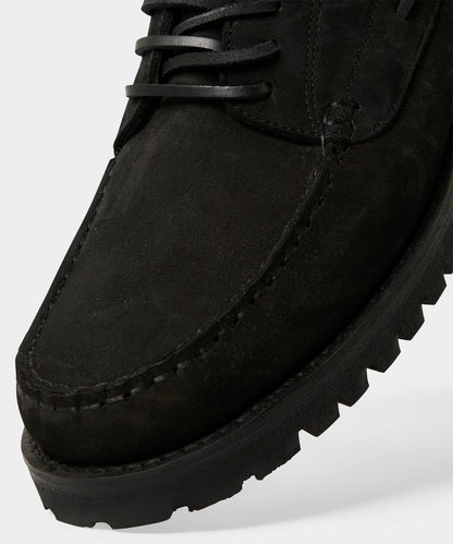 Todd Snyder Lug Sole Boat Shoe - Black