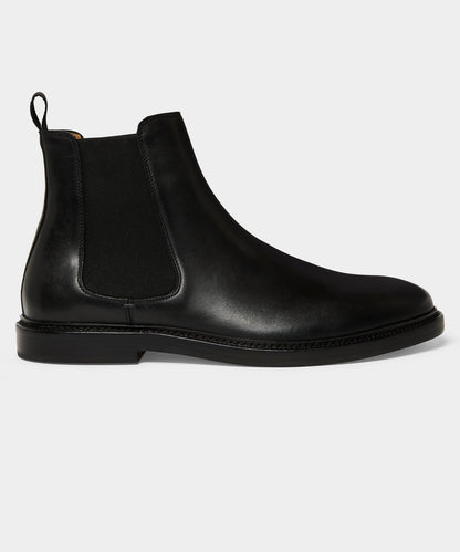 Todd Snyder Leather Chelsea Boot - Black