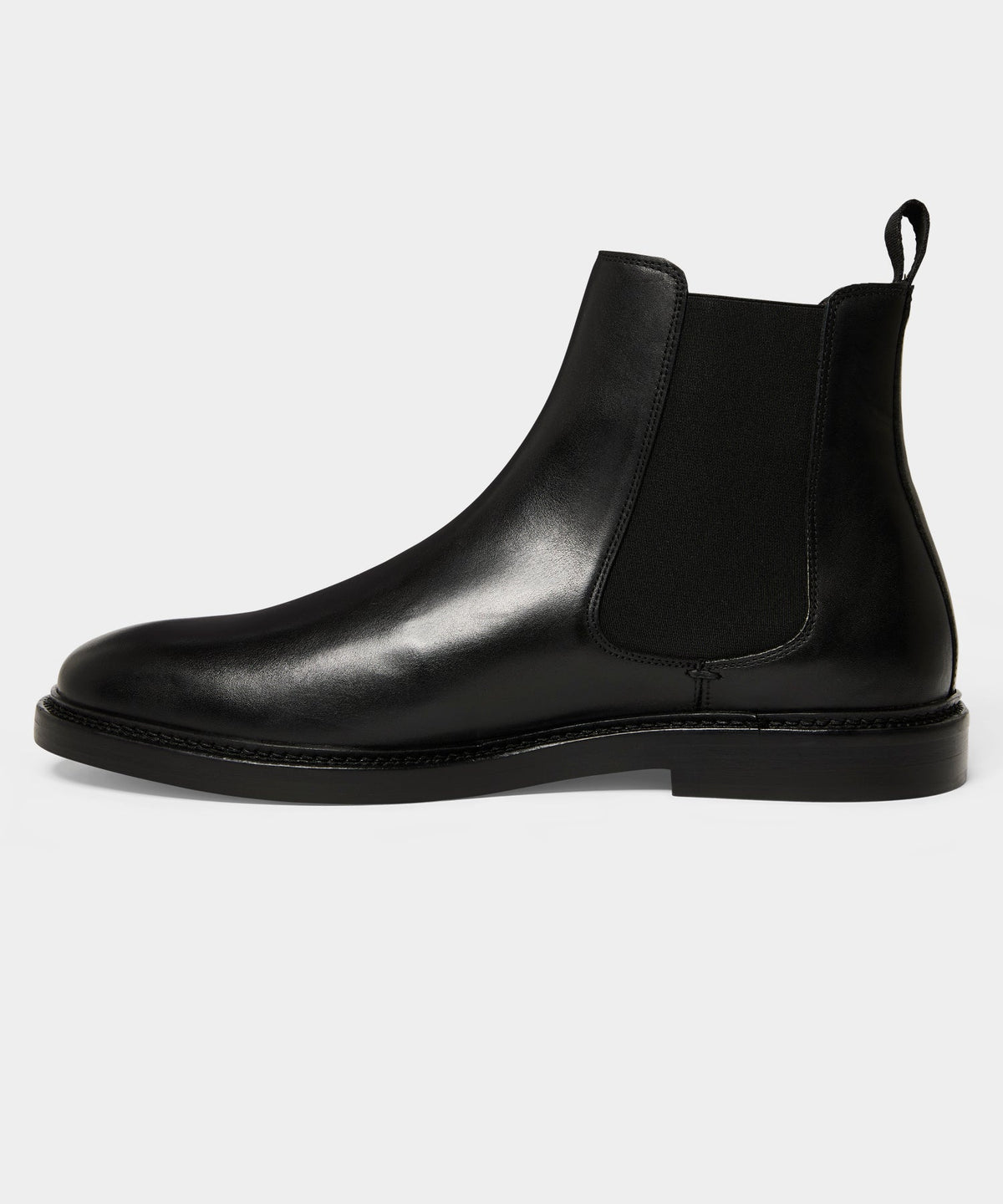 Todd Snyder Leather Chelsea Boot - Black