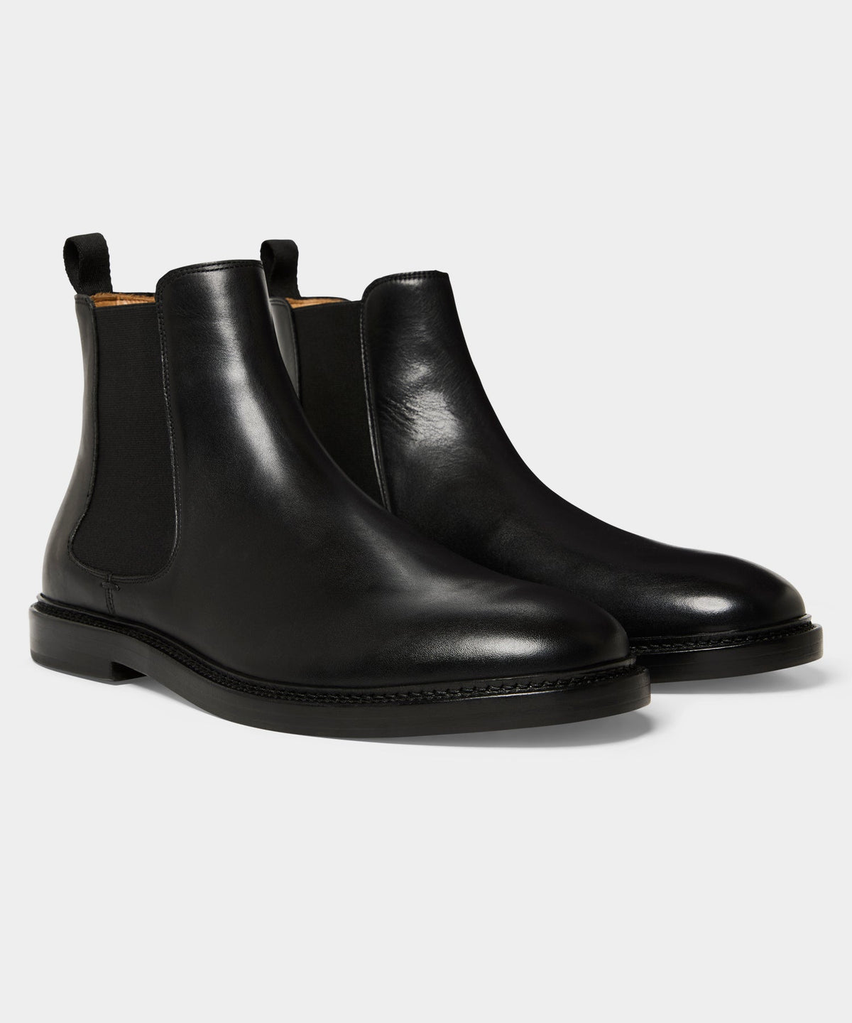 Todd Snyder Leather Chelsea Boot - Black