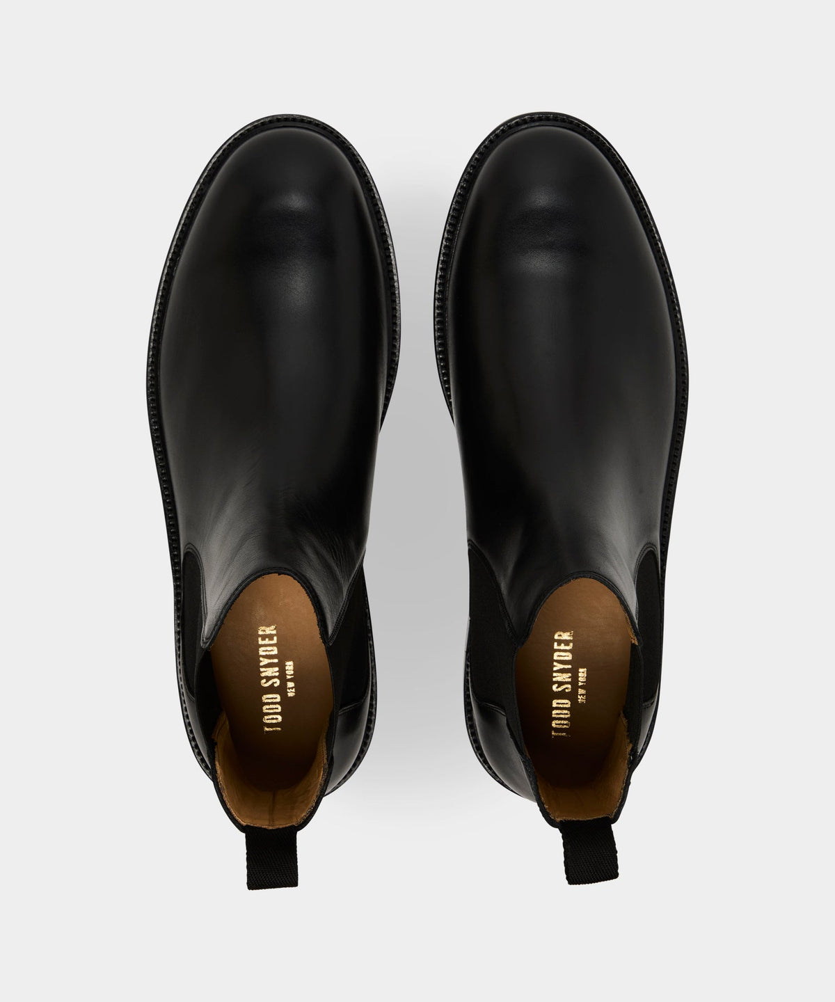 Todd Snyder Leather Chelsea Boot - Black