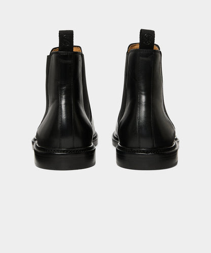 Todd Snyder Leather Chelsea Boot - Black