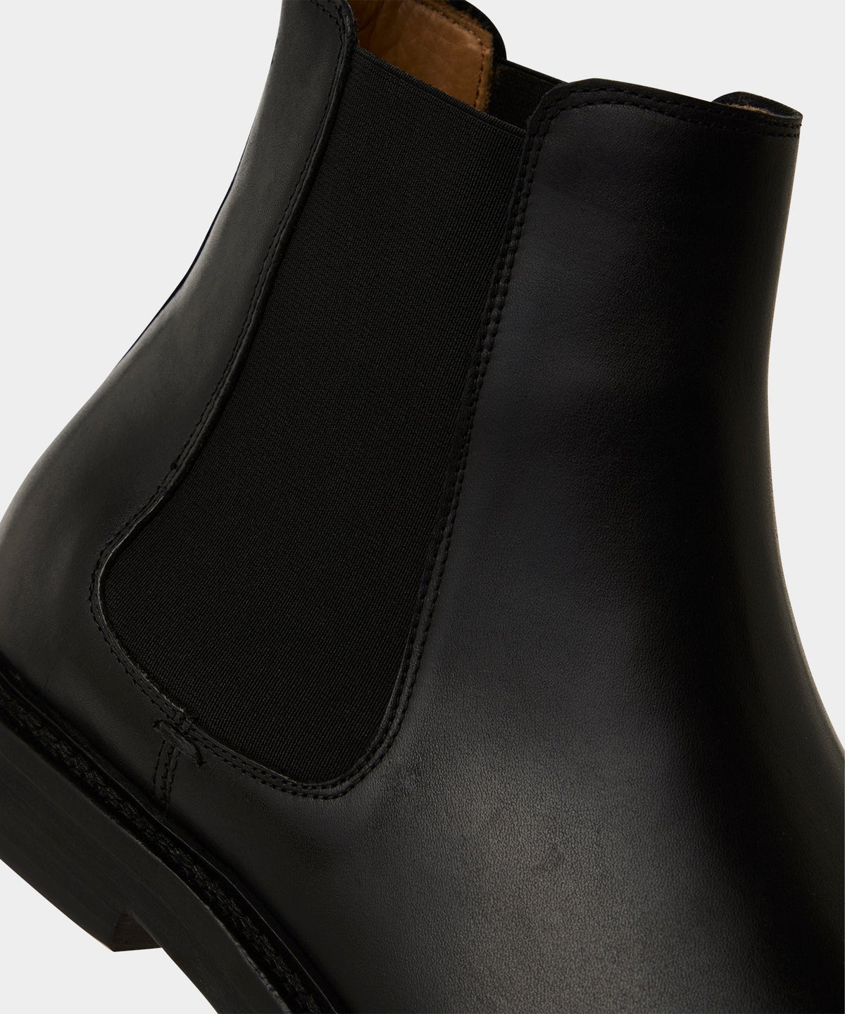 Todd Snyder Leather Chelsea Boot - Black