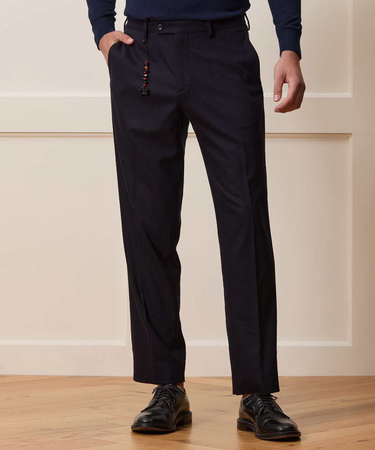 Todd Snyder Pescarolo Italian Cashmere Venti Pants - Navy