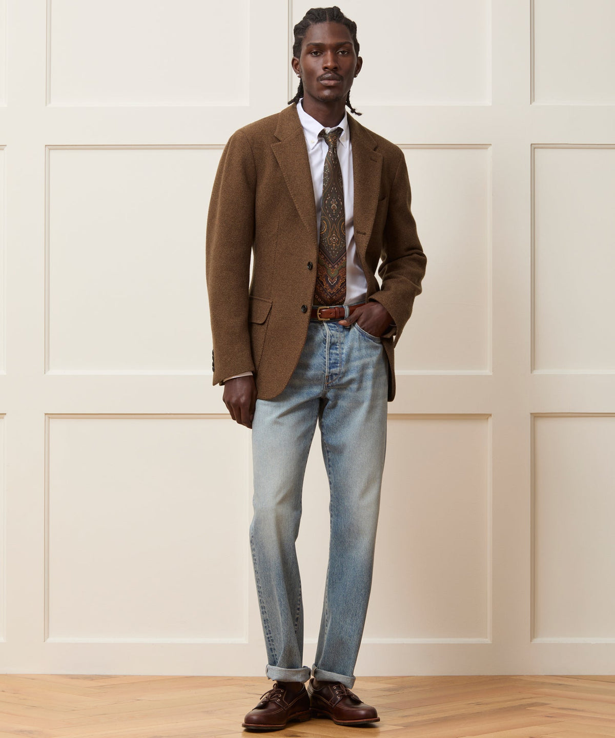 Todd Snyder Italian Wool Sweater Sport Coat - Mocha
