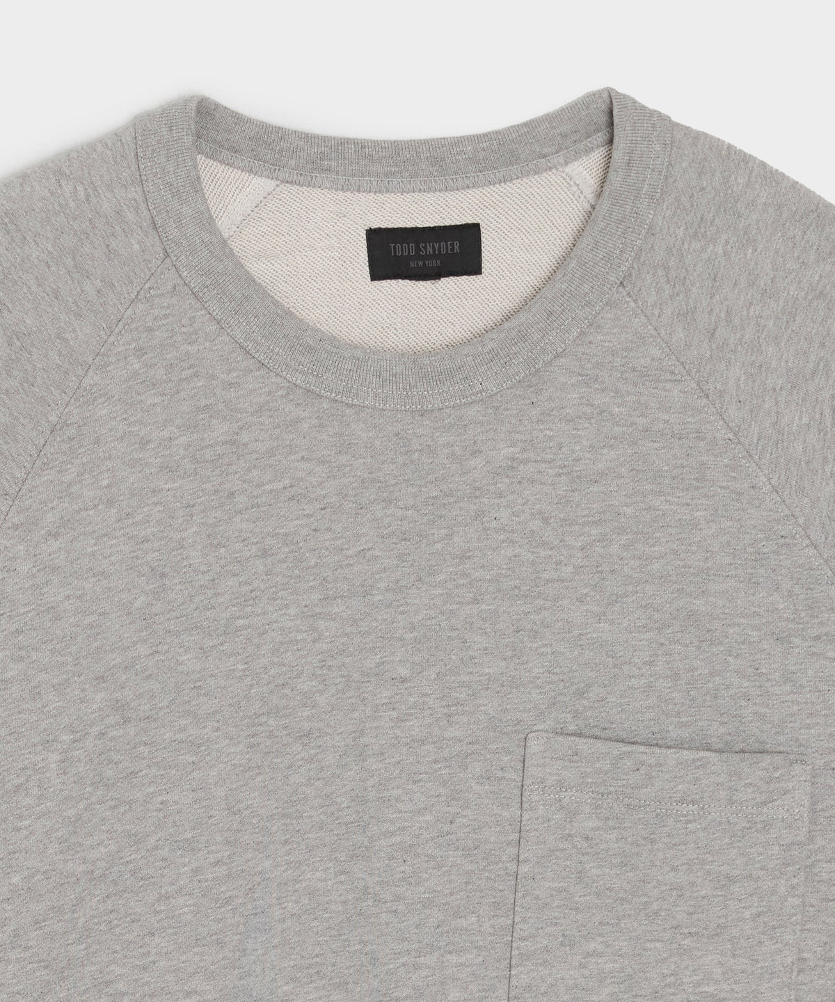 Todd Snyder Foundation Pocket Sweatshirt - Light Grey Mix