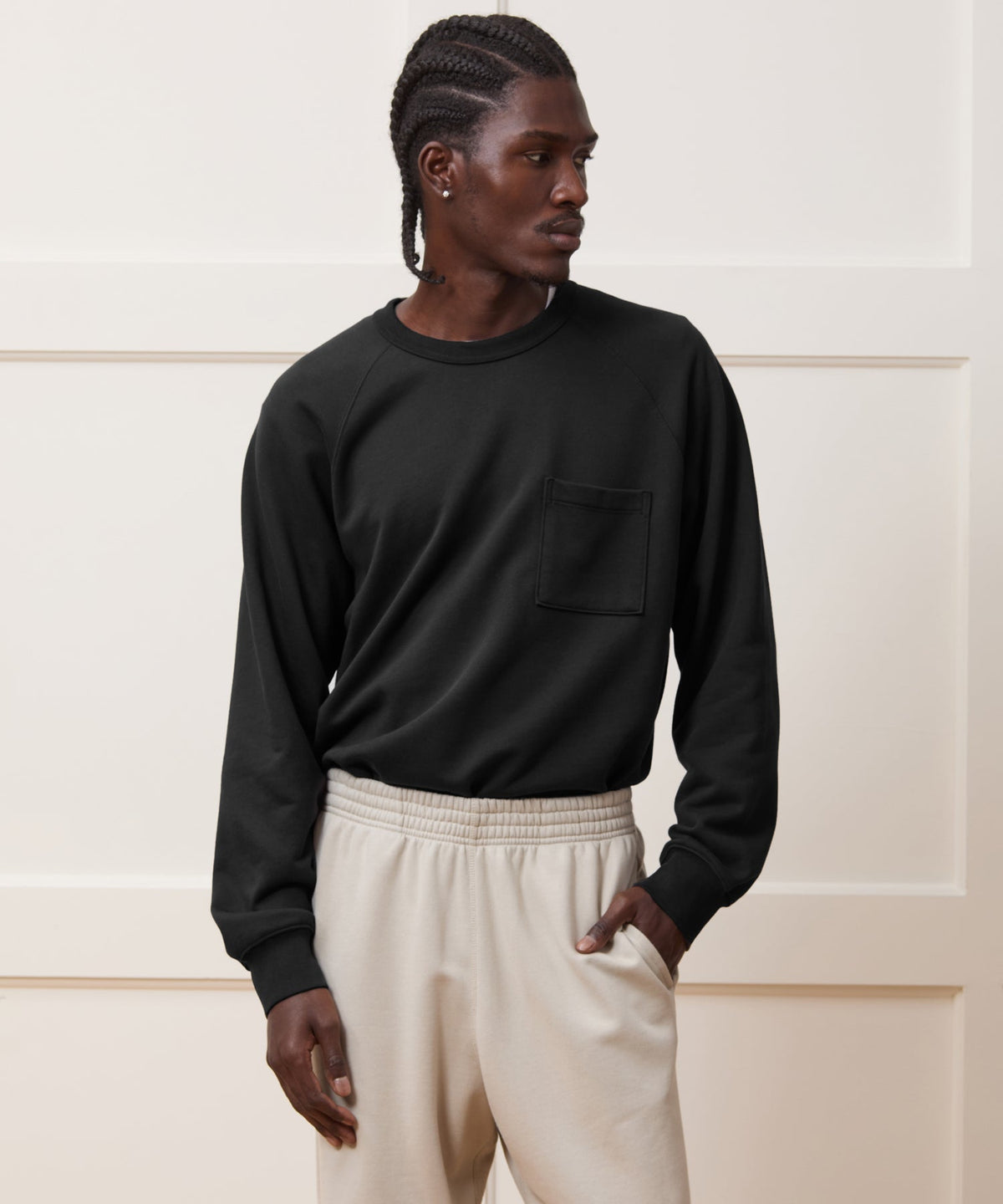 Todd Snyder Foundation Pocket Sweatshirt - Pitch Black