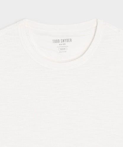Todd Snyder Lightweight Mini Waffle Tee - Antique White