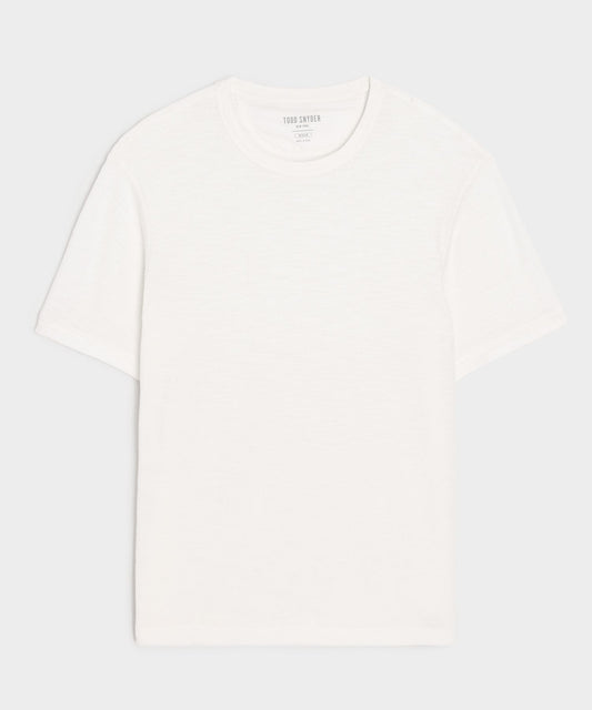Todd Snyder Lightweight Mini Waffle Tee - Antique White