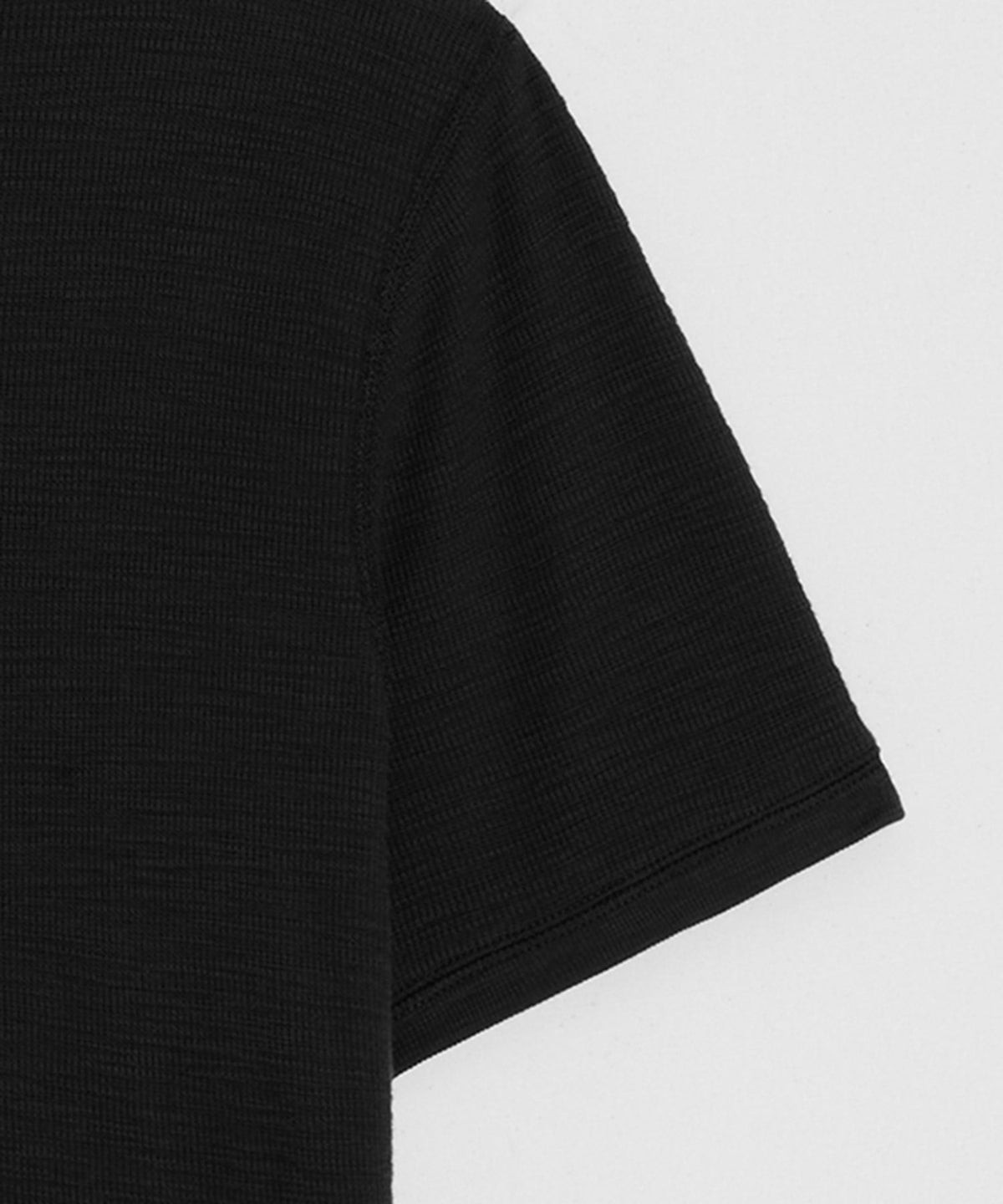 Todd Snyder Lightweight Mini Waffle Tee - Blacktop