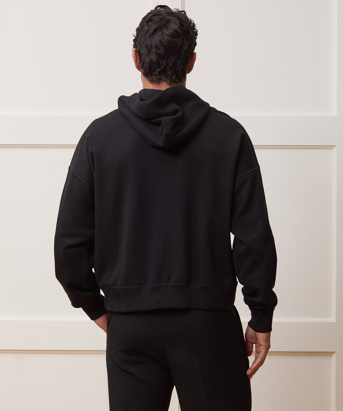 Todd Snyder Soho Full-Zip Sweatshirt - Pitch Black