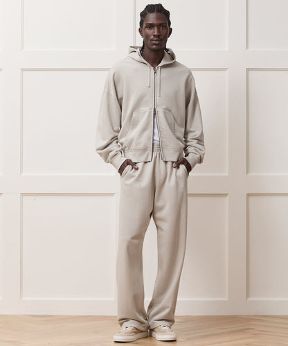 Todd Snyder Soho Full-Zip Sweatshirt - Stone